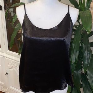 💙 Tiffany & Grey - Black Shiny Cami - Size L